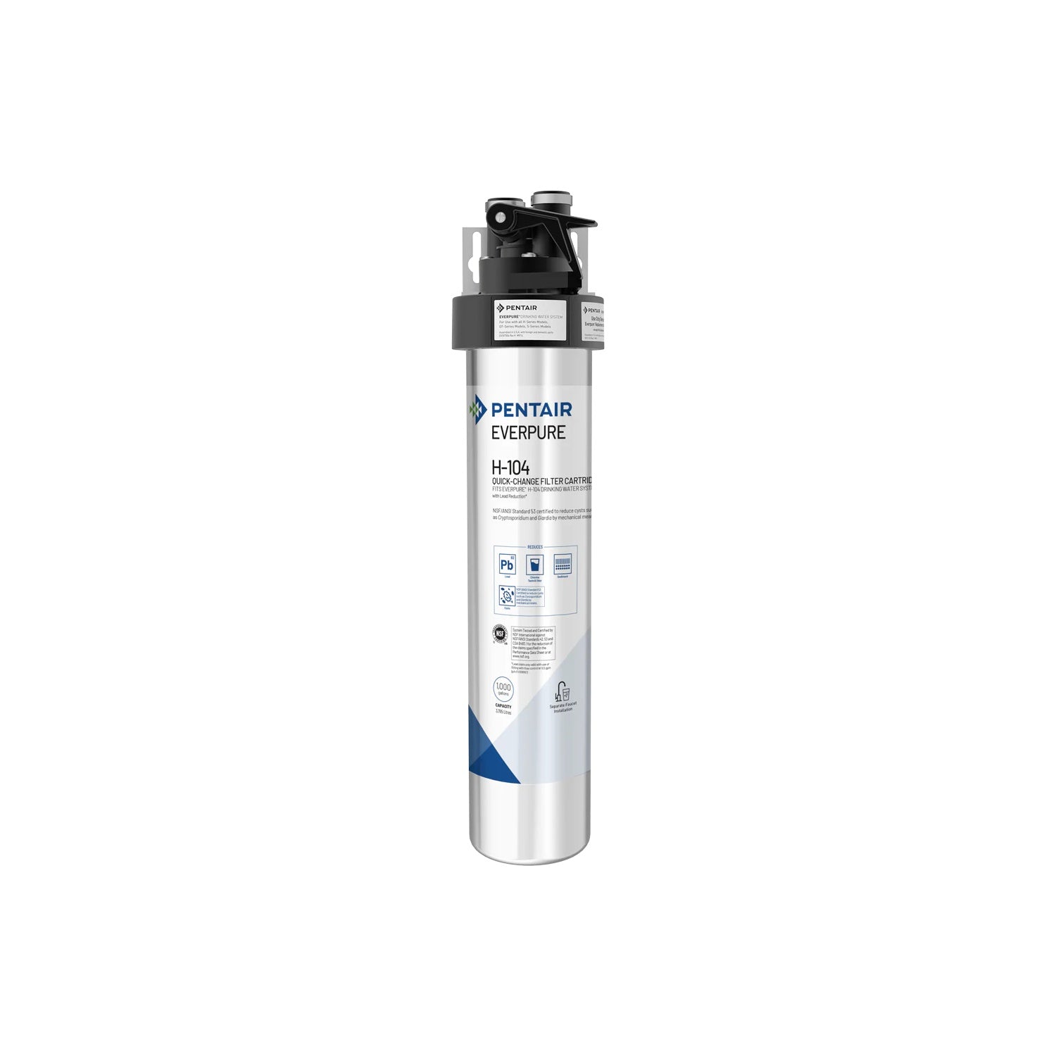 Pentair Everpure water filter cartridge on a white background